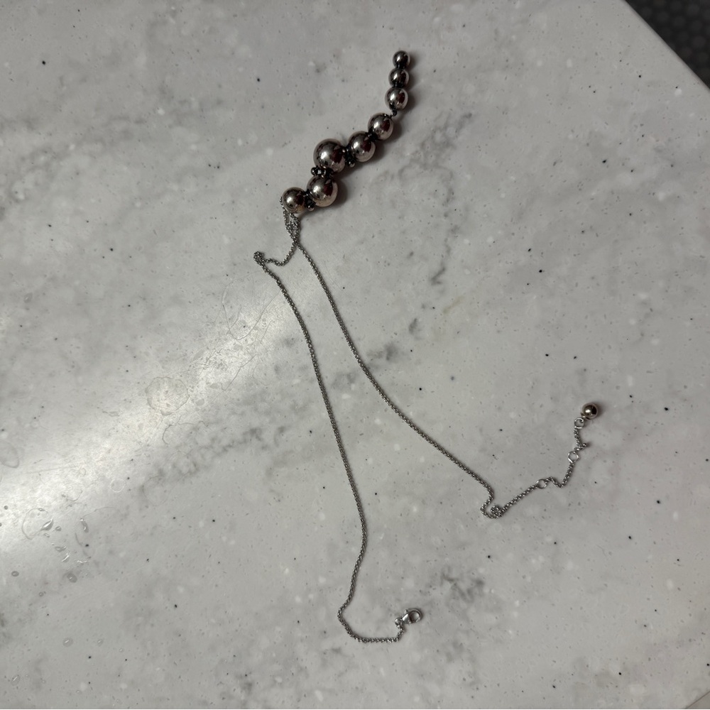 Georg Jensen Silver Moonlight Grapes Neacklace - Picture 3 of 9